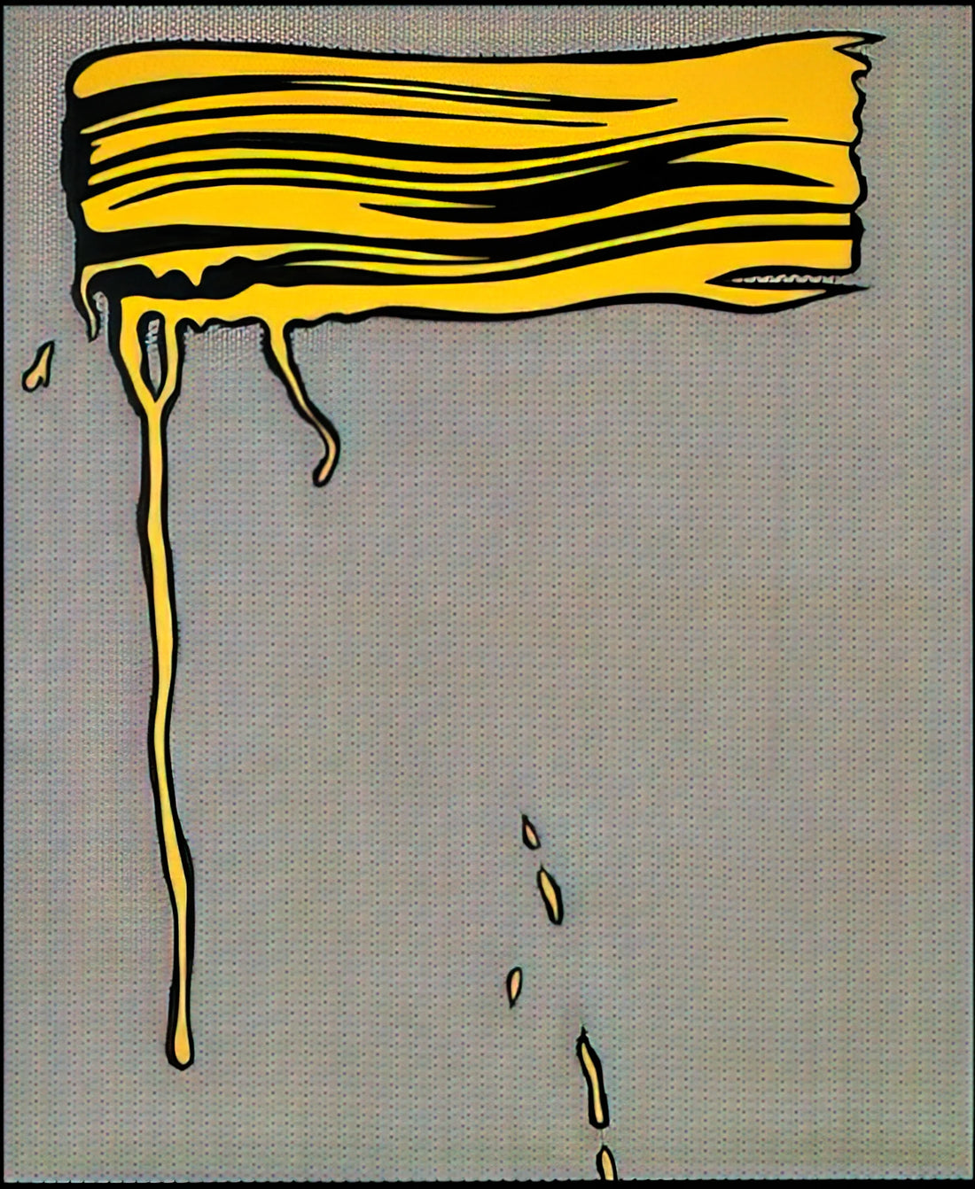 Roy Lichtenstein Sun: A Pop Art Icon of Modern Brilliance - YELLOW BRUSHSTROKE I 1965 by Roy Lichtenstein