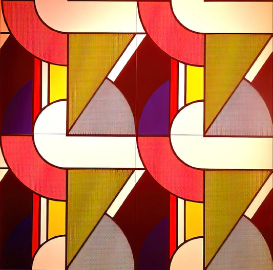 Roy Lichtenstein Sunrise Print: A Pop Art Icon of Modernity and Mass Culture - MODULAR PAINTING WITH FOUR PANELS 2 1969 by Roy Lichtenstein