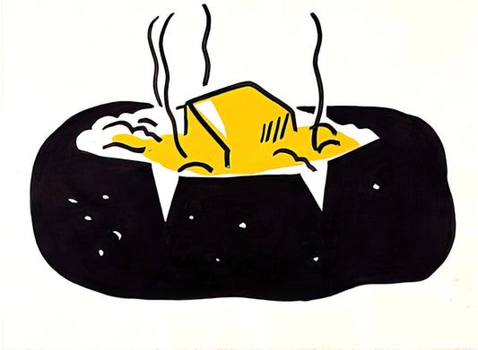 Roy Lichtenstein's Last Painting: The Final Chapter of a Pop Art Pioneer - BAKED POTATO 1962 1 by Roy Lichtenstein