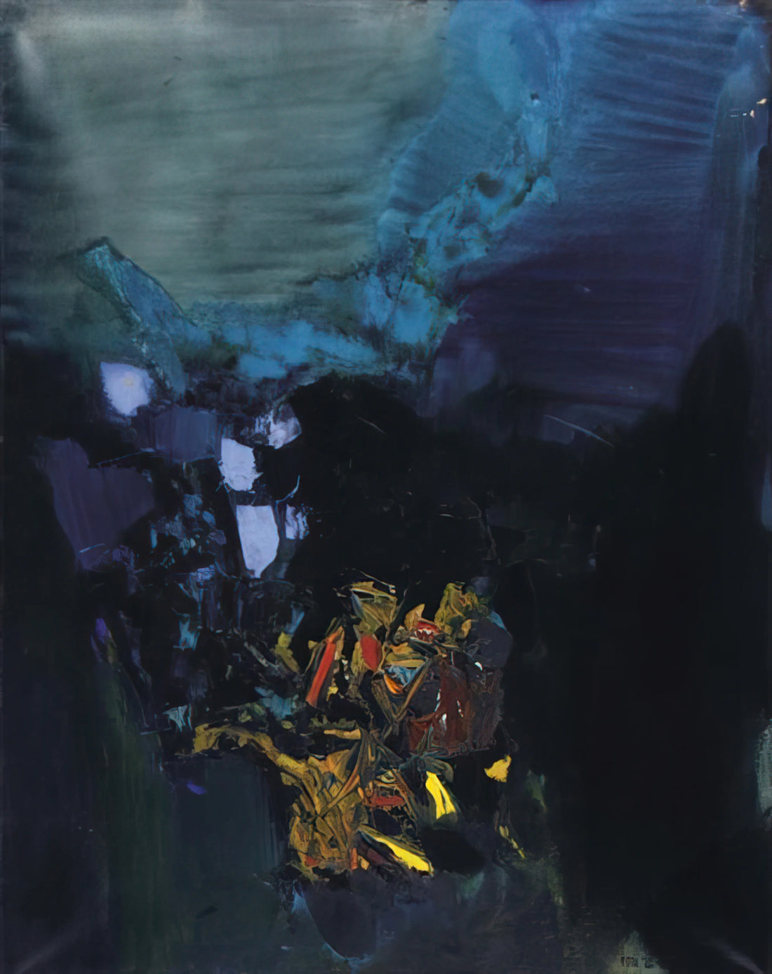 S.H. Raza Paintings: A Journey Through Modern Indian Abstraction and Spiritual Geometry - Vallée de Gorbio - Abstract Art by S. H. Raza