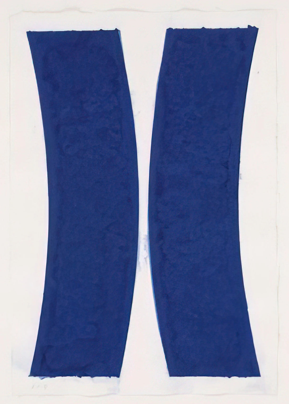 SFMOMA Ellsworth Kelly: A Master of Color, Form, and Minimalist Vision - Colored Paper Image V  Blue Curves  from Colored Paper Images by Ellsworth Kelly