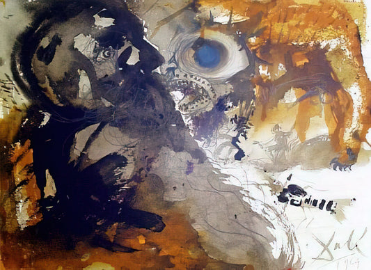 Salvador Dalí Etchings: A Surrealist Master's Printmaking Legacy - LEVIATHAN JOB 40 21 1967 by Salvador Dali