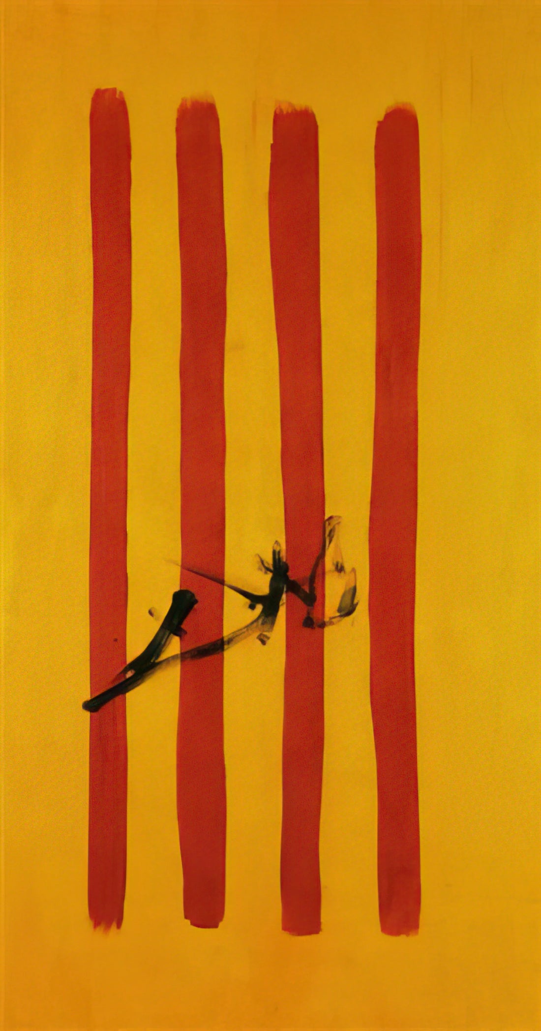 Salvador Dalí Framed Art Print: A Collector's Guide to Surrealist Masterpieces - THE DALINIAN SENYERA CATALONIAN NATIONAL FLAG by Salvador Dali
