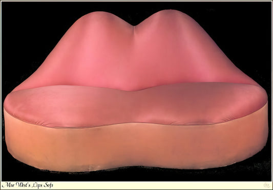 Salvador Dalí Gallery: Exploring the Surrealist Master's Vision Through Museum-Quality Prints - MAE WEST LIPS SOFA 1937 by Salvador Dali