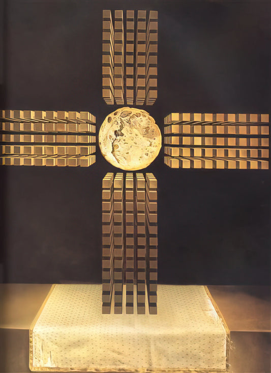 Salvador Dalí Horse Lithograph: A Surrealist Masterpiece in Print - NUCLEAR CROSS by Salvador Dali