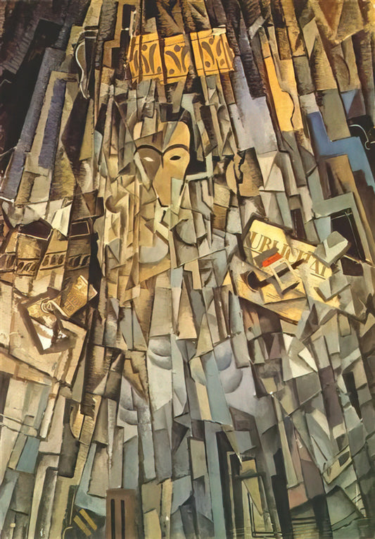 Salvador Dalí Reproductions: A Curator's Guide to Museum-Quality Prints - CUBIST SELF PORTRAIT by Salvador Dali