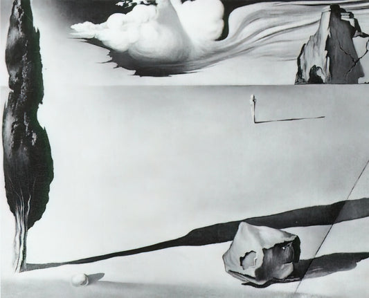 Salvador Dalí's Gala Paintings: The Muse Who Became His Surreal Universe - DESIGN FOR THE SET OF THE FILM SPELLBOUND by Salvador Dali