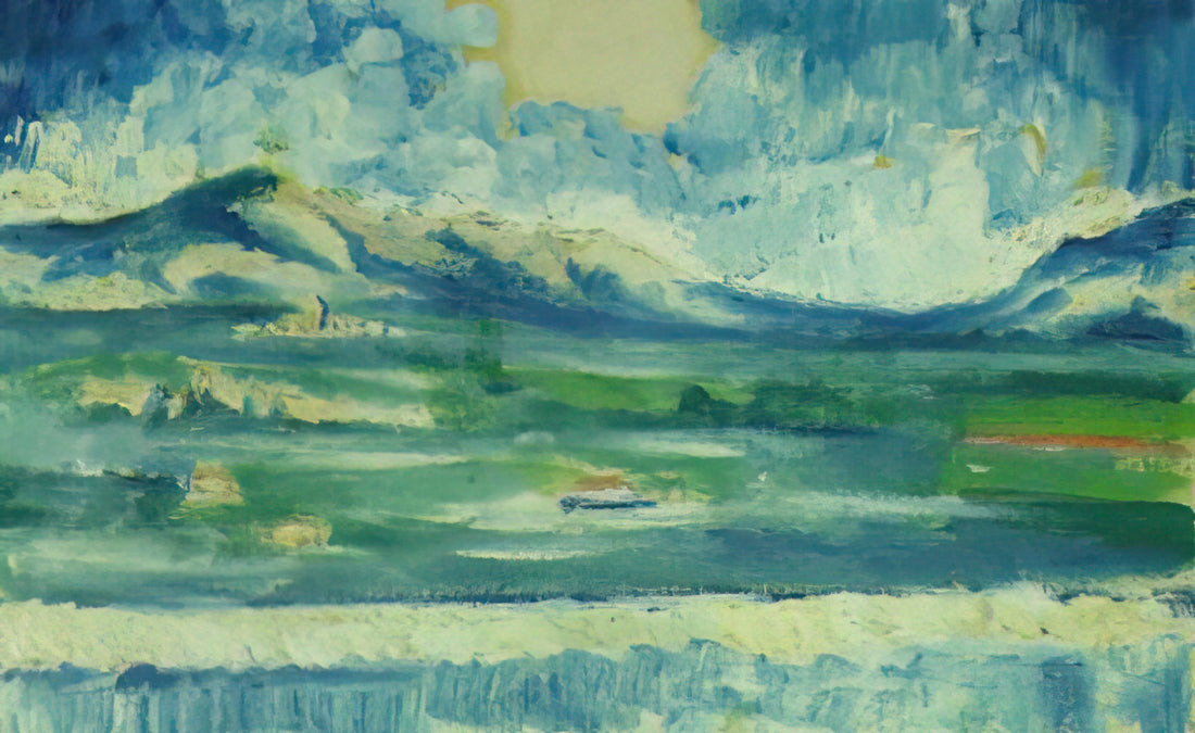 Salvador Dalí's St. John of the Cross Print: A Mystical Masterpiece Decoded - LANDSCAPE NEAR AMPURDAN 2 by Salvador Dali
