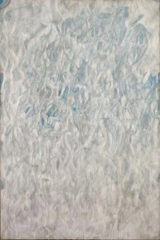 Sam Francis Art Prints: A Collector's Guide to Abstract Expressionist Masterpieces - Amerika  Grey Blue  by Sam Francis