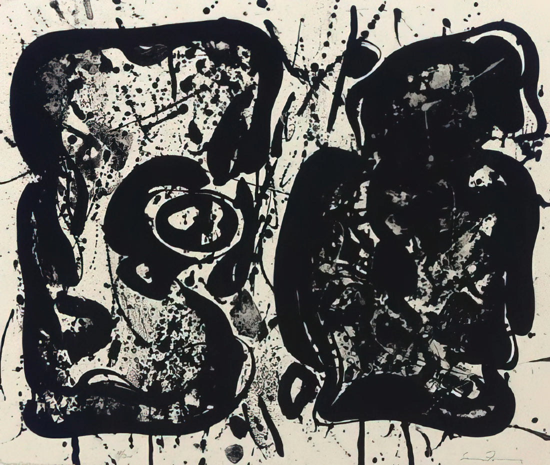 Sam Francis Canvas: Exploring the Luminous Abstractions of a Color Field Pioneer - Dark Egg  Lembark L22  by Sam Francis