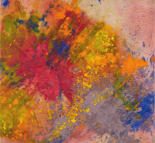 Sam Gilliam Drape Paintings: The Revolutionary Unfurling of Canvas - Red Linger by Sam Gilliam