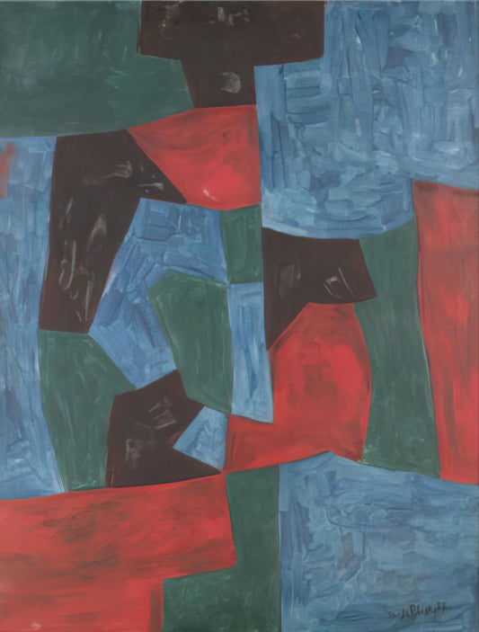 Serge Poliakoff Framed Art Print: A Collector's Guide to Abstract Masterpieces - Composition abstraite - 1958 by Serge Poliakoff