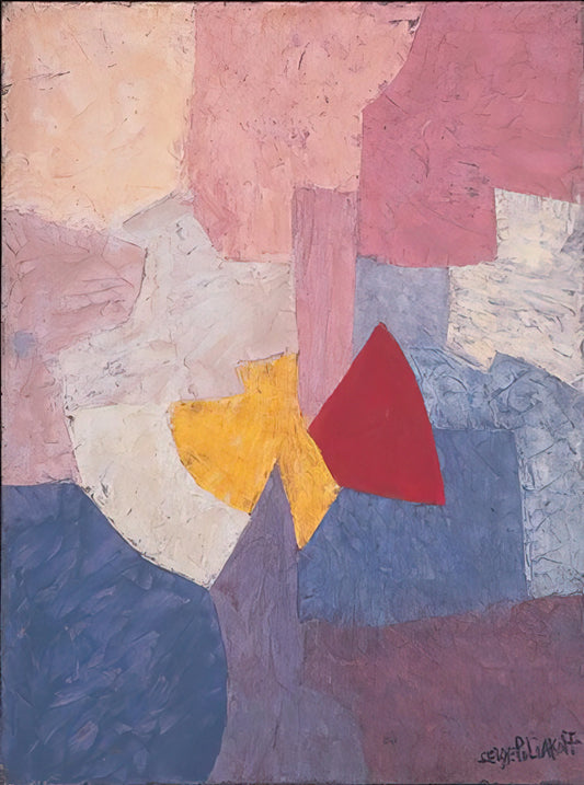 Serge Poliakoff Lithograph: A Guide to the Abstract Master's Printmaking - Composition - 1960 by Serge Poliakoff