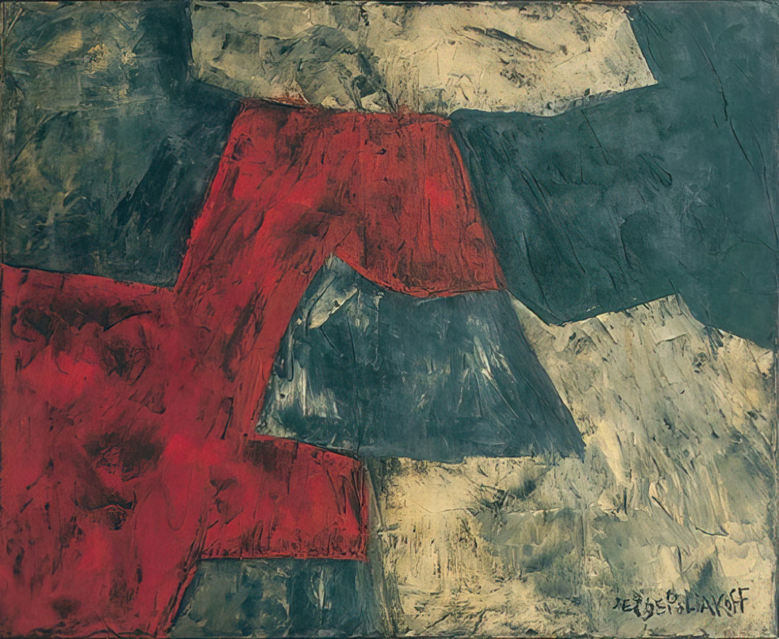 Serge Poliakoff Lithographie: The Abstract Master's Printmaking Legacy - Composition - 1958 by Serge Poliakoff