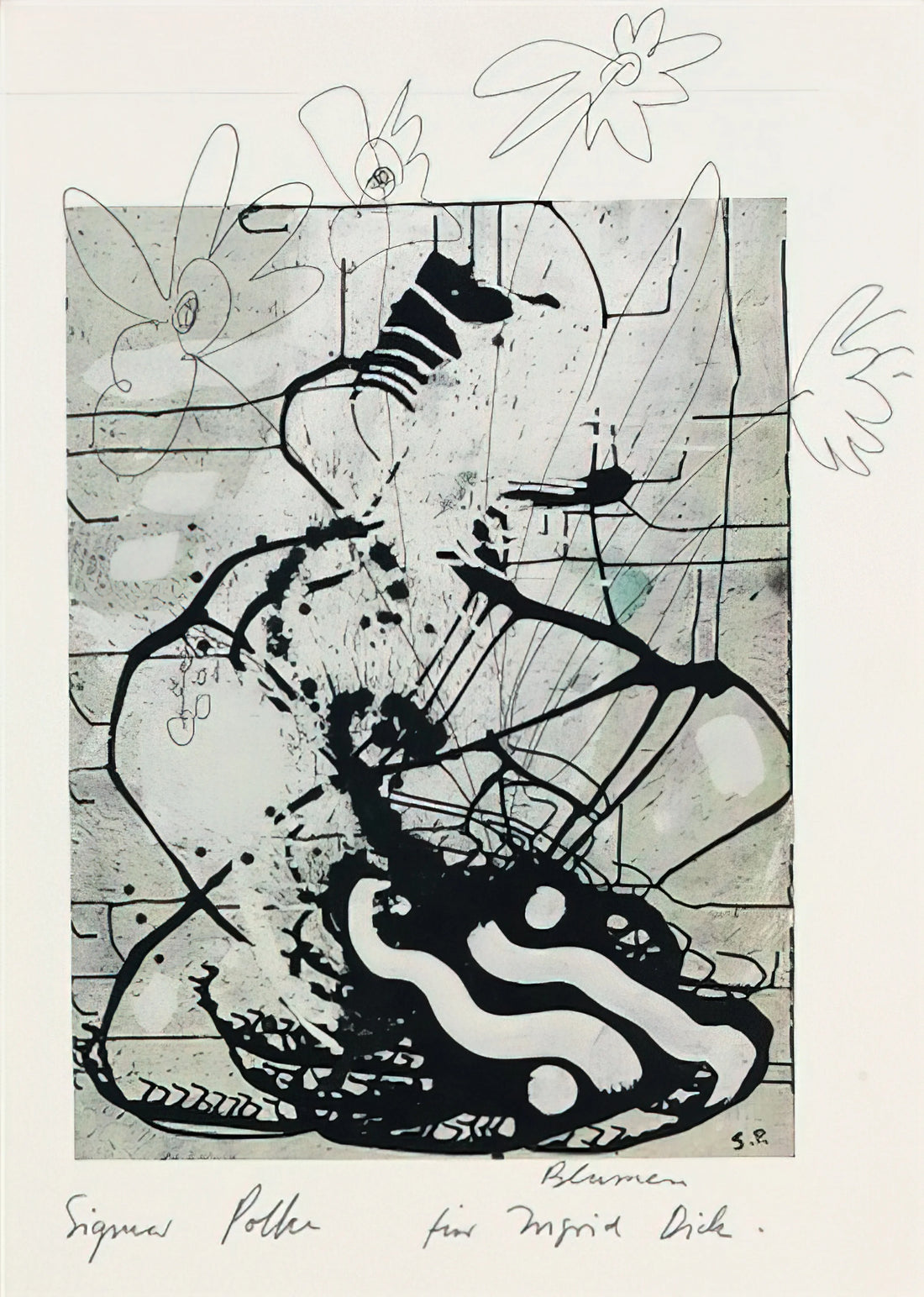 Sigmar Polke Reproductions: Navigating the Legacy of a Postmodern Master - BLUMEN 1985 by Sigmar Polke