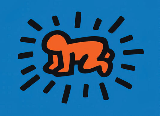 Skateroom Keith Haring: The Intersection of Skate Culture and Pop Art Legacy - RADIANT BABY FROM ICONS SERIES 1990 by Keith Haring