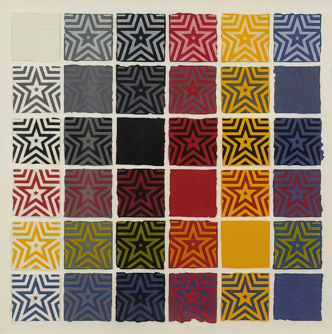 Sol LeWitt 797: Decoding the Conceptual Master's Wall Drawing Legacy - Stars 5 Pointed by Sol LeWitt