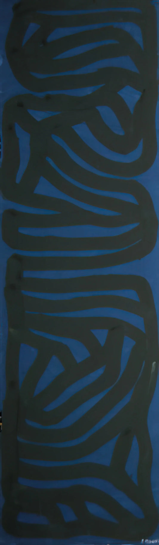 Sol LeWitt Sculpture: The Conceptual Pioneer Who Redefined Art - Blue Vertical by Sol LeWitt