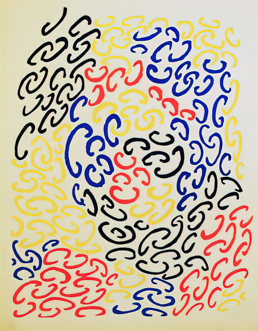 Sonia Delaunay Artwork: A Symphony of Color, Rhythm, and Modernist Innovation - COMPOSITION 10 by Sonia Delaunay