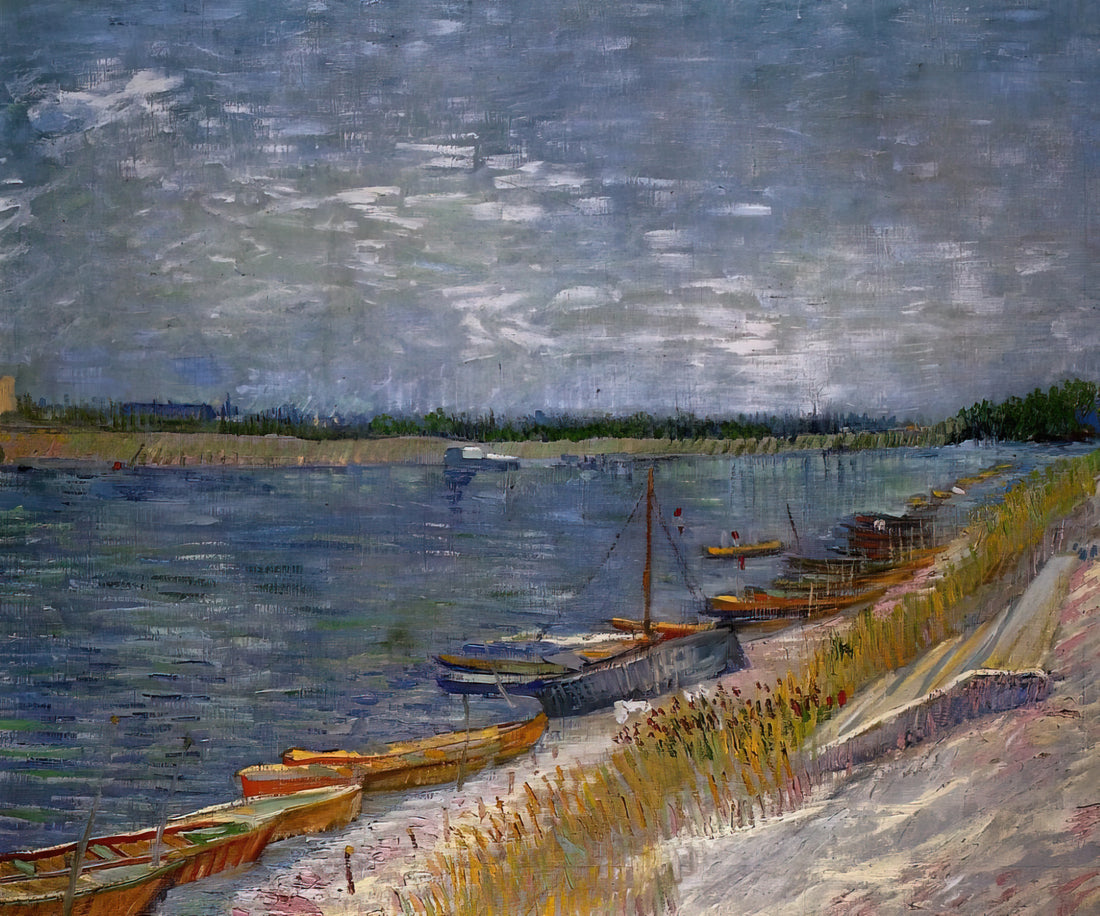 Starry Night Poster Framed: The Ultimate Guide to Van Gogh's Masterpiece in Your Home - Moored Boats by Vincent van Gogh