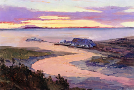 Sydney Laurence Paintings for Sale: A Collector's Guide to Alaska's Premier Artist - Emard Salmon Cannery - 1915 by Sydney Laurence