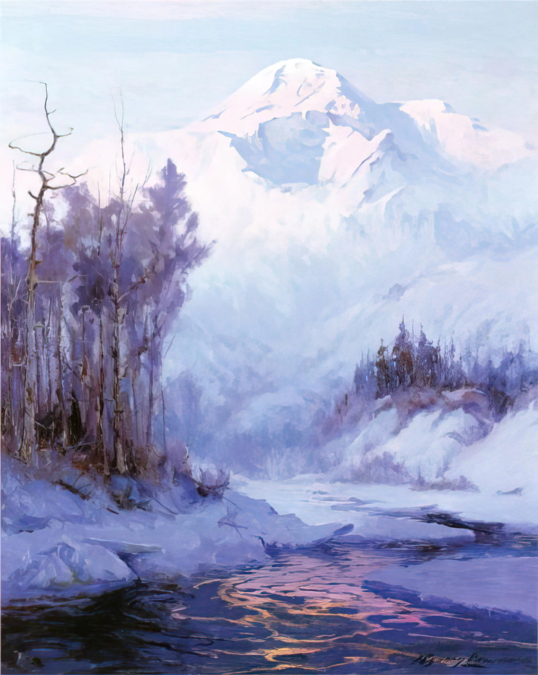 Sydney Laurence's Mt. McKinley: The Definitive Alaskan Masterpiece - The Breakup - Romanticism by Sydney Laurence