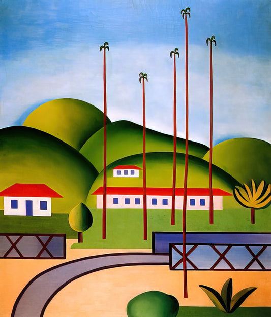 Tarsila do Amaral Paintings: The Modernist Vision of Brazil's Cultural Identity - Palm Trees by Tarsila do Amaral