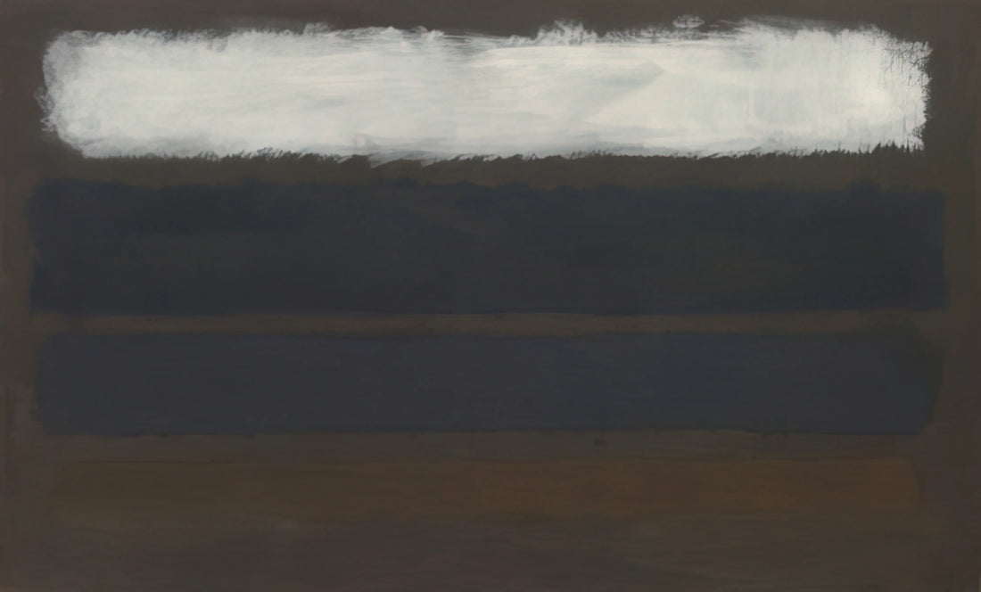 Tate Rothko Print: A Collector's Guide to Museum-Quality Art Reproductions - No. 14 Horizontals, White over Darks - 1961 by Mark Rothko