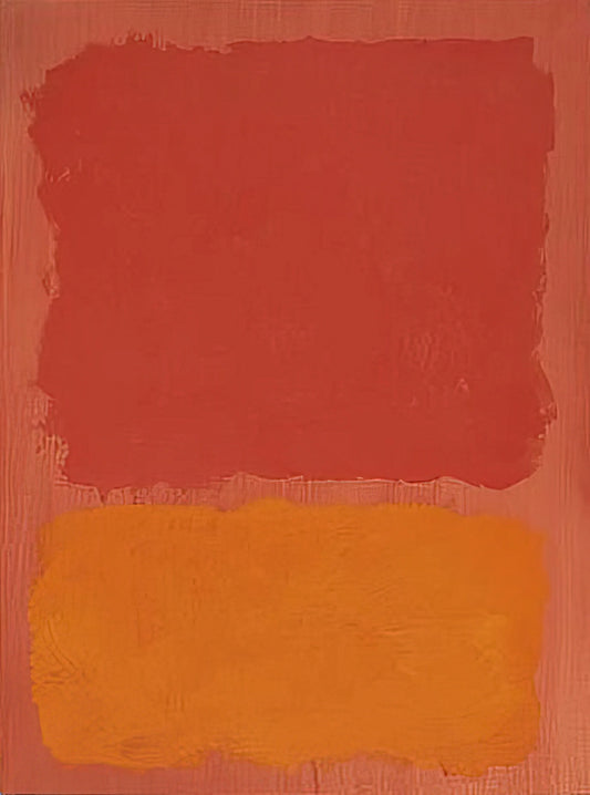 Tate Rothko Print: Understanding the Museum-Quality Reproduction of an Abstract Masterpiece - Untitled Red and Orange on Salmon - 1969 by Mark Rothko