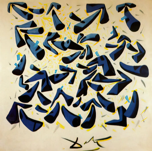 Teatre-Museu Dalí: A Surrealist Masterpiece in Figueres - BLUE HORNS DESIGN FOR A SCARF by Salvador Dali