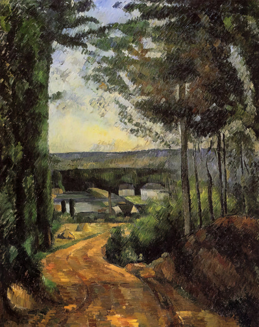 The Art of Cézanne: Unlocking the Genesis of Modern Painting - Road, Trees and Lake by Paul Cézanne