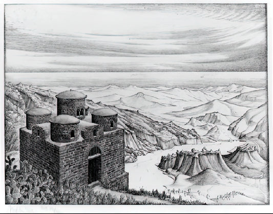 The Art of MC Escher: A Journey Through Impossible Worlds and Mathematical Beauty - CATTOLICA OF STILO CALABRIA 1930 by MC Escher