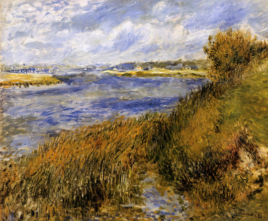 The Art of Renoir: A Journey Through Light, Life, and Impressionist Mastery - The Banks of the Seine at Champrosay by Pierre-Auguste Renoir