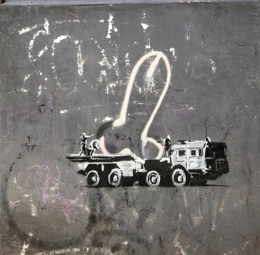 The Banksy Logo: Decoding the Anonymous Artist's Visual Identity and Cultural Impact - KYIV VELYKA ZHYTOMYRSKA 13 2022 by Banksy