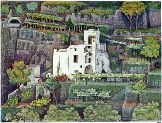 The Chrysler Museum's MC Escher Collection: A Journey Through Mathematical Artistry - FARMHOUSE RAVELLO COLOUR by MC Escher