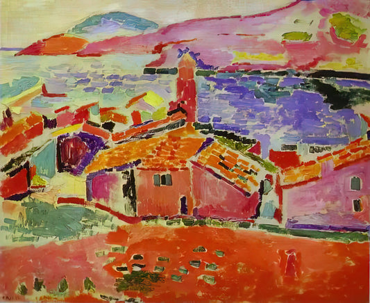The Conversation by Matisse: A Masterpiece of Color, Form, and Intimate Dialogue - VIEW OF COLLIOURE 1 by Henri Matisse