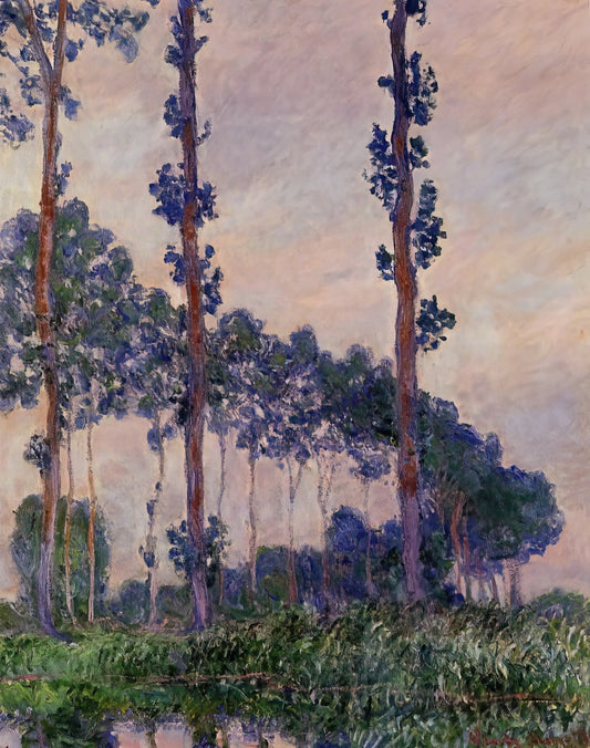 The Cost of a Monet Painting: A Collector's Guide to Value, Investment, and Museum-Quality Prints - Three Trees in Grey Weather by claude monet
