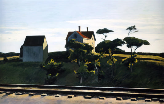 The Enduring Appeal of Edward Hopper's Paintings: A Deep Dive into American Realism - New York, New Haven and Hartford by Edward Hopper