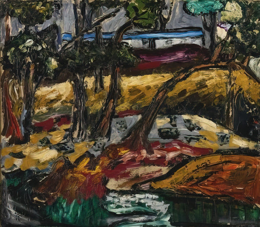The Enduring Enigma: Discovering Forrest Bess Paintings for Sale - Landscape - Expressionism by Forrest Bess