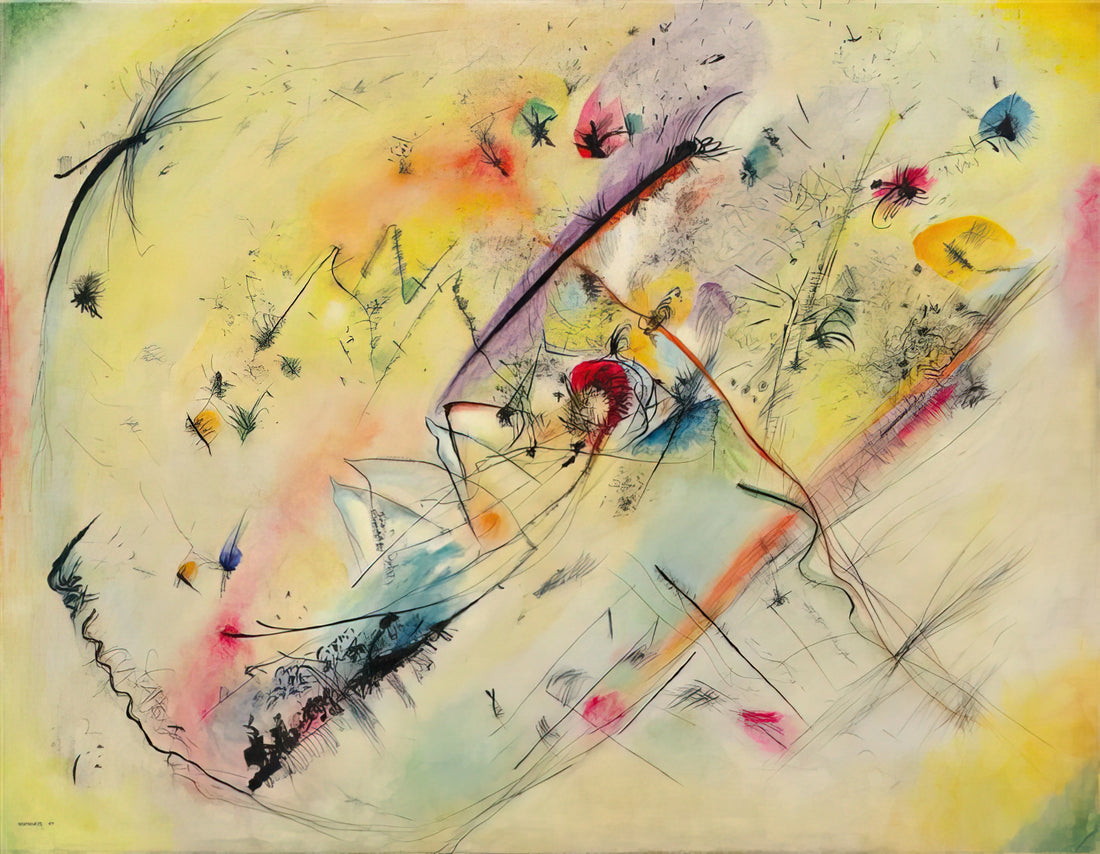 The Enduring Legacy of Farbstudie Quadrate: Kandinsky's Abstract Masterpiece - BRIGHT PICTURE 1913 by Wassily Kandinsky