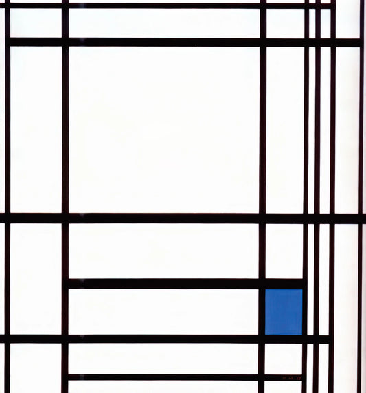 The Enduring Legacy of Mondrian's Paintings: A Deep Dive into Neoplasticism - Composition with Blue by Piet Mondrian