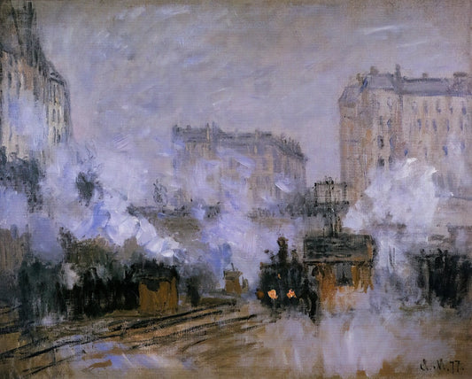 The Enduring Legacy of Monet's House: A Glimpse into Giverny's Artistic Heart - Saint-Lazare Station, Arrival of a Train by claude monet