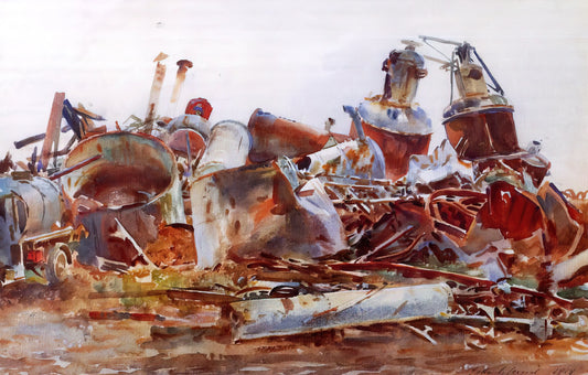 The Enduring Legacy of Sargent Portraits: A Masterclass in Gilded Age Grandeur - A Wrecked Sugar Refinery by John Singer Sargent
