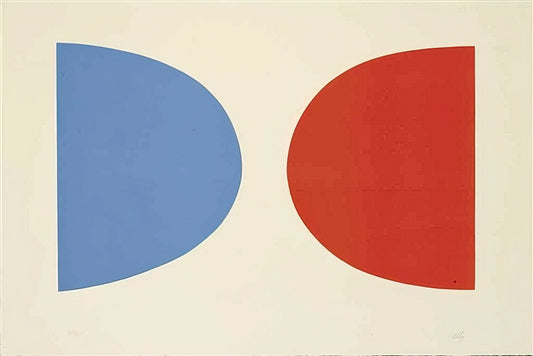 The Enduring Purity of Painting Ellsworth Kelly: A Masterclass in Form and Color - Blue and Orange by Ellsworth Kelly