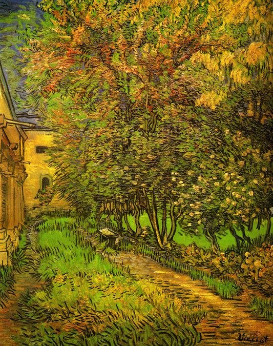The Great Wave off Kanagawa vs. Starry Night: A Curator's Analysis of Two Iconic Masterpieces - The Garden of Saint-Paul Hospital by Vincent van Gogh
