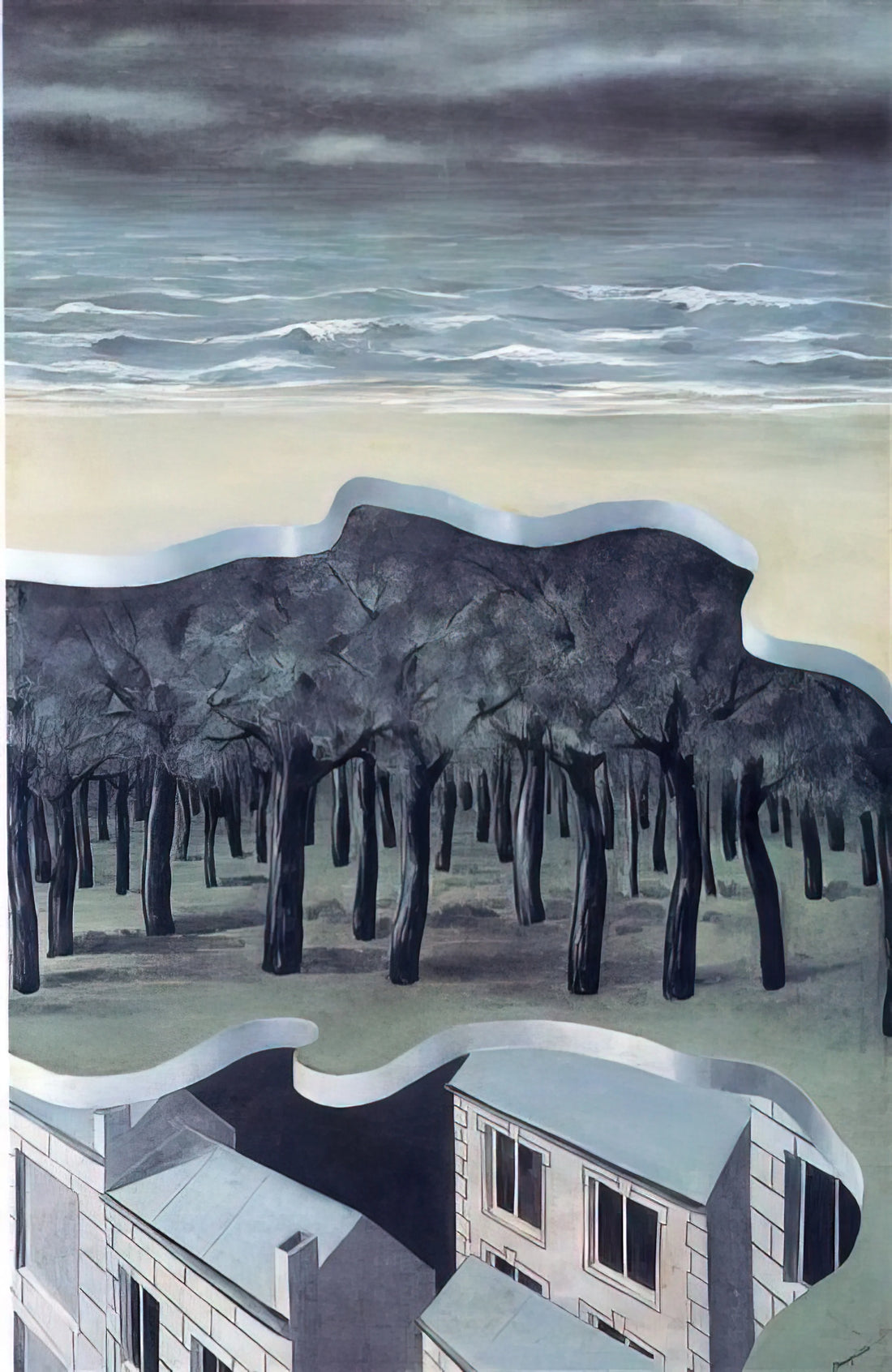 The Lovers by René Magritte Print: A Surrealist Masterpiece of Hidden Emotion - POPULAR PANORAMA 1926 by Rene Magritte