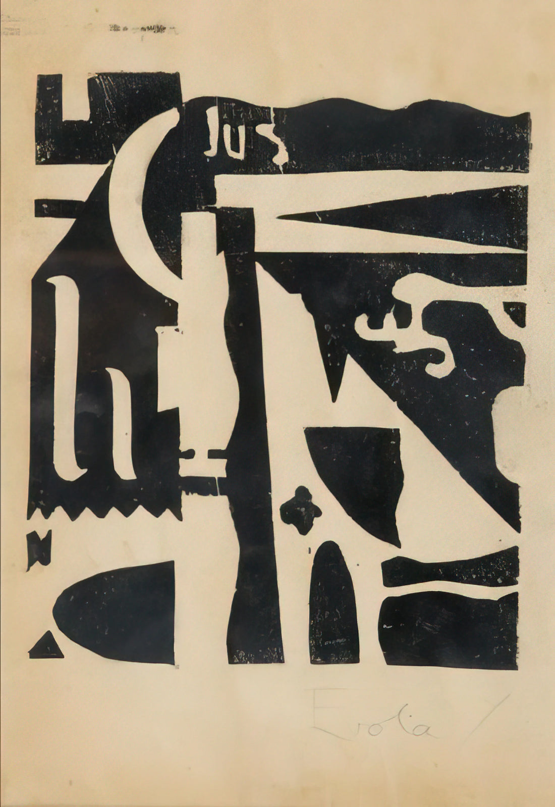 The Mask and Face of Contemporary Spiritualism: Art's Search for the Sacred in a Secular Age - Xilografia - 1919 by Julius Evola