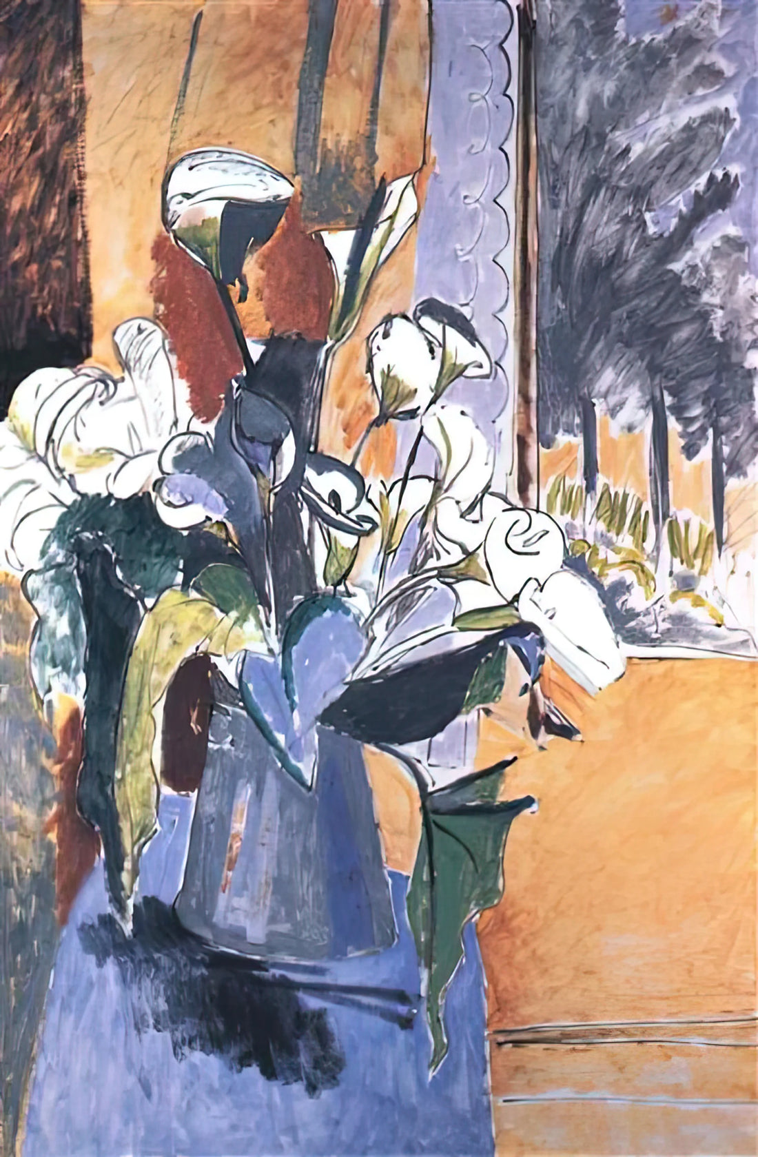 The Matisse MOMA Poster: A Collector's Guide to the Iconic Museum Print - FLOWERS ON THE WINDOWSILL 1913 by Henri Matisse