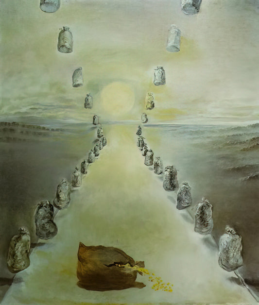 The Metamorphosis of Narcissus Print: Salvador Dalí's Surrealist Masterpiece Decoded - THE PATH OF ENIGMAS FIRST VERSION by Salvador Dali