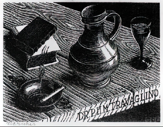 The Mind-Bending World of Escher Illusions: Art, Mathematics, and Perception - BOOKPLATE DR P H M TRAVAGLINO by MC Escher